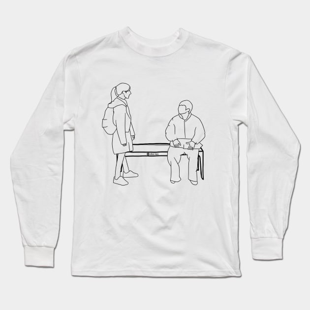 Moving Korean Drama Long Sleeve T-Shirt by kart-box